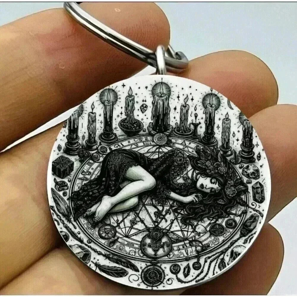 Wizard Super Power Woman Art Mediation Hot Cute Keychain